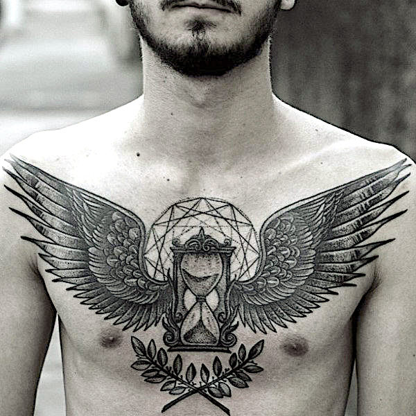 81 Alluring Wings Tattoo On Chest  Tattoo Designs  TattoosBagcom