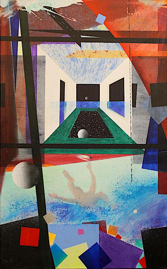 John Eric Broaddus, Windows, Date Unknown, Oil on Canvas, 66 x 114.3 cm ...